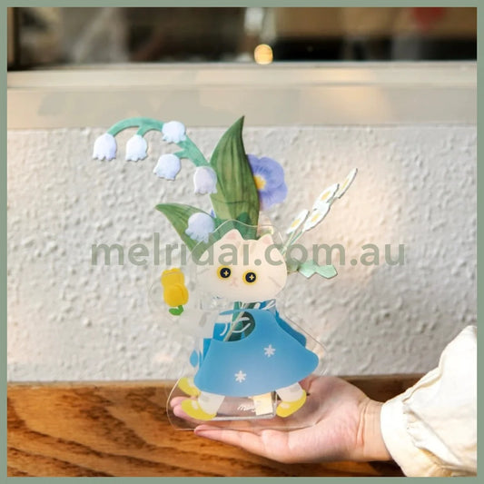 Mewji Cat Acrylic Vase Pen Stand (Gy) /