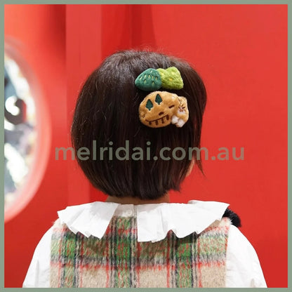 Mewji Cat Hair Accessories Set (Gn) Clip*2 + Badge*1 &
