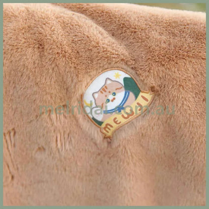 Mewji♡Cat Hoodie Blanket Cape 妙吉猫 毛绒猫咪造型可爱披肩/斗篷/连帽毯子 有暗扣可固定