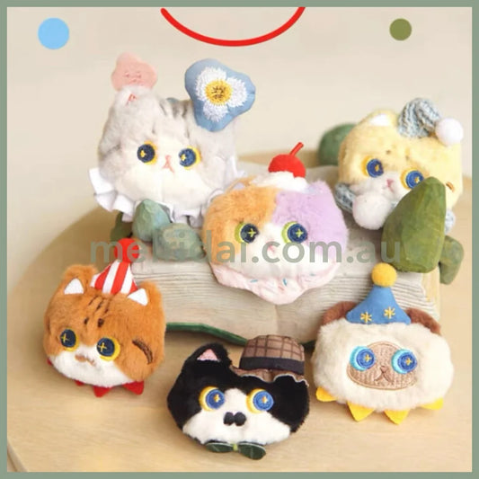 Mewji♡Cat Mascot Brooch 妙吉猫 毛绒猫咪造型胸针 配饰
