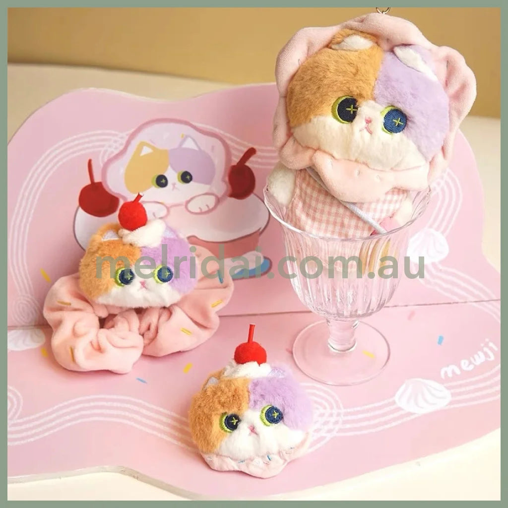 Mewji♡Cat Mascot Brooch 妙吉猫 毛绒猫咪造型胸针 配饰 Wh 三花猫