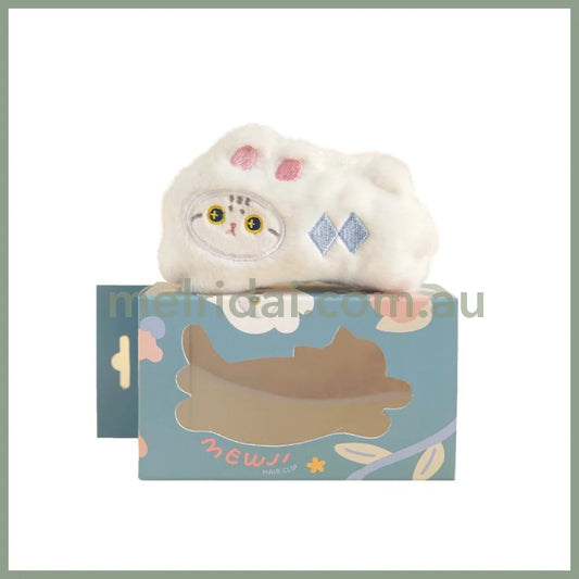 Mewji Fluffy Cat Hair Claw Clip (Wh)