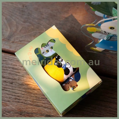 Mewji Socks Set 3 Pieces (Flower) Free Size 23-26Cm