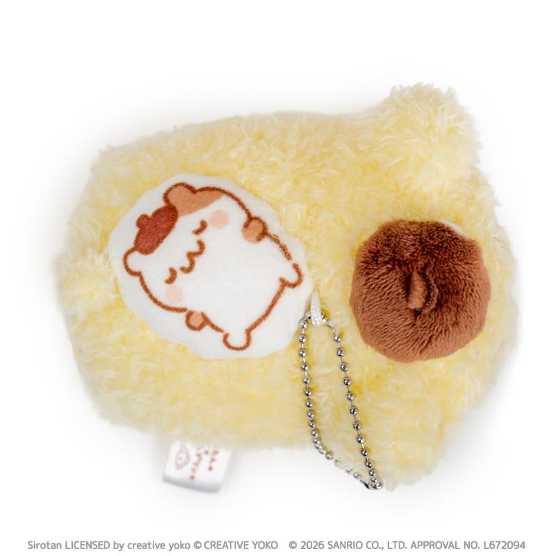 Sirotan x Sanrio Characters | Pompompurin Mascot Holder Bag Charm Keychain 105x73x58mm