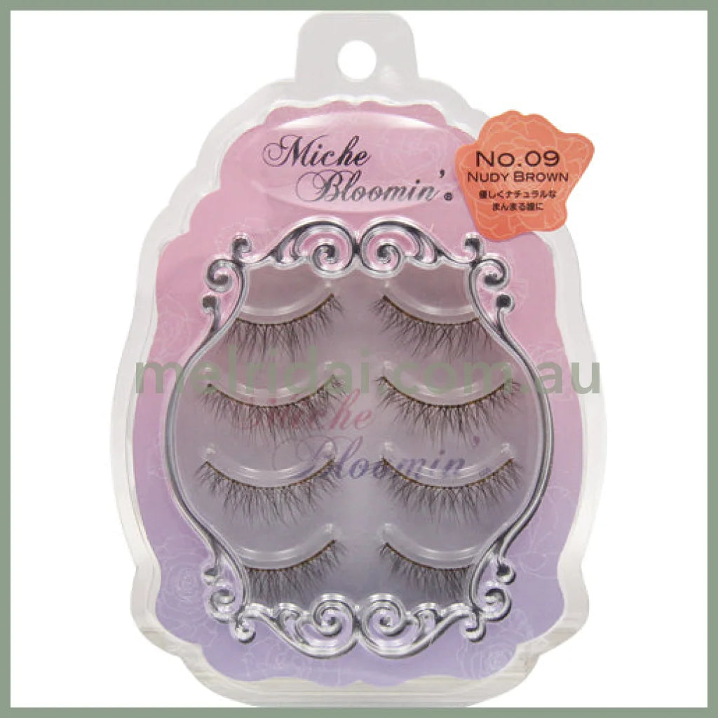 Miche Bloomin | Eyelashes 4 Pairs 3D 09 Nudy Brown