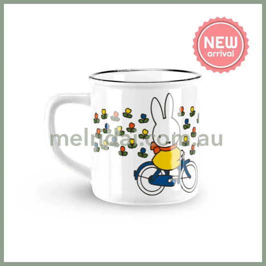 MIFFY | Ceramic Mug Retro Miffy Bicycle White 75x80mm