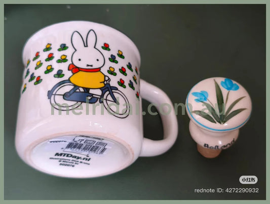 MIFFY | Ceramic Mug Retro Miffy Bicycle White 75x80mm