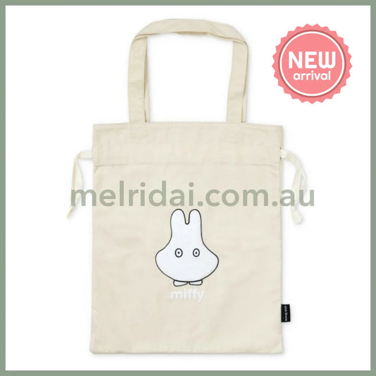 MIFFY | Drawstring Tote Bag 390 x 330mm (Beige Ghost)