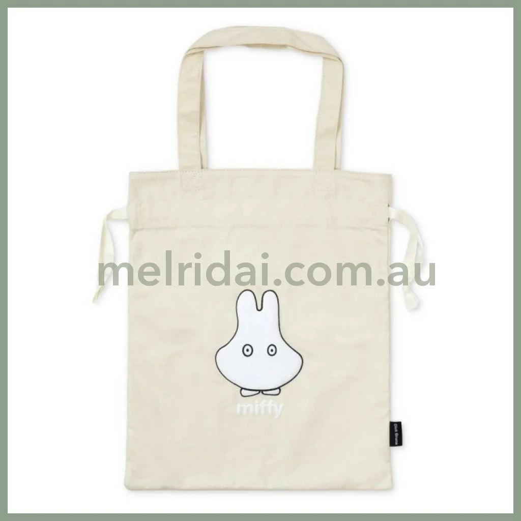 MIFFY | Drawstring Tote Bag 390 x 330mm (Beige Ghost)