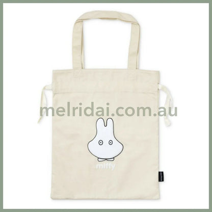 MIFFY | Drawstring Tote Bag 390 x 330mm (Beige Ghost)