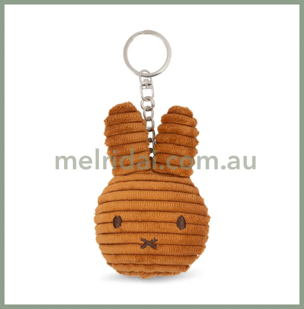 MIFFY | Flat Keychain Eco Corduroy 10cm 100% recycled PET (Cinnamon)