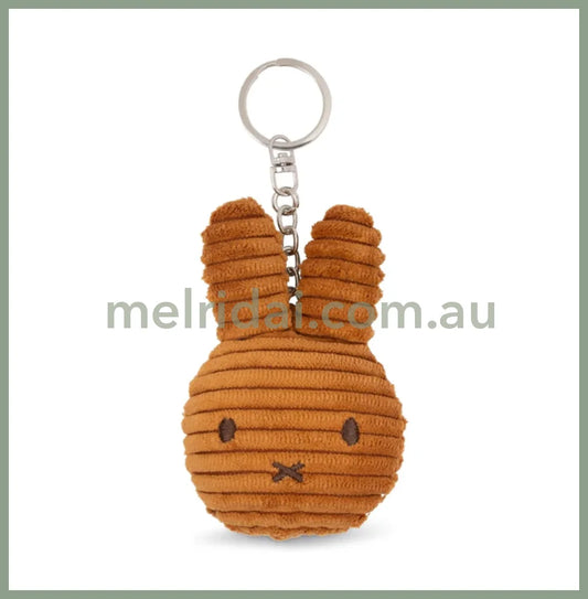 MIFFY | Flat Keychain Eco Corduroy 10cm 100% recycled PET (Cinnamon)