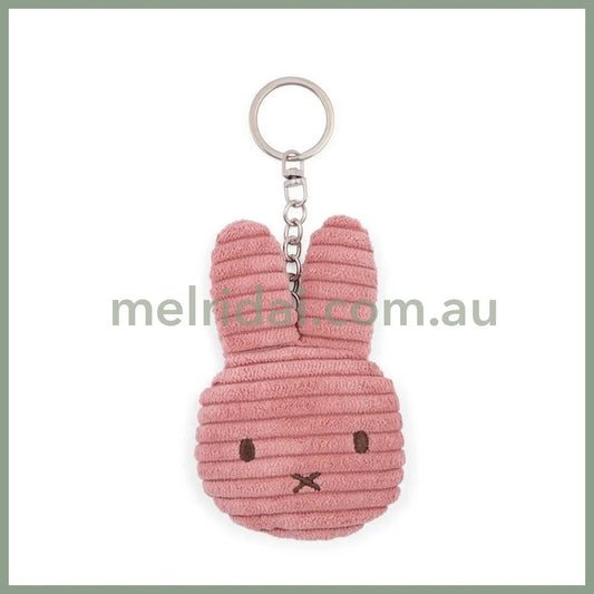 MIFFY | Flat Keychain Eco Corduroy 10cm 100% recycled PET (Dusty Rose)