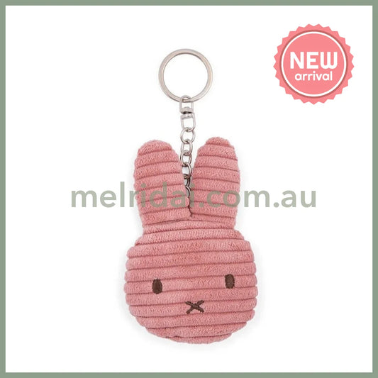 MIFFY | Flat Keychain Eco Corduroy 10cm 100% recycled PET (Dusty Rose)