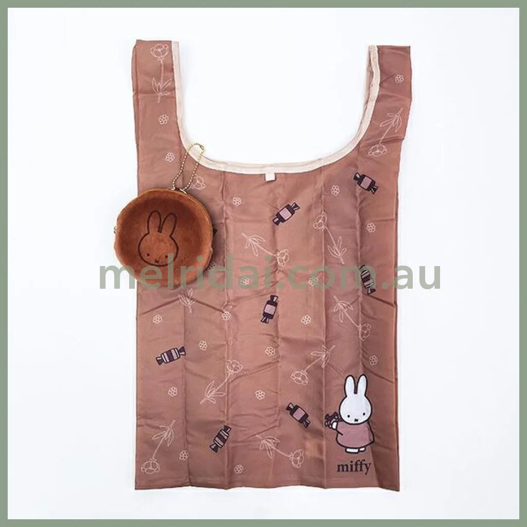 MIFFY | Foldable Pouch Eco Bag 500×300×190mm with Keychain 110×110×30mm