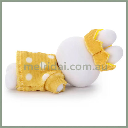 Miffy | Gold & Black Sleeping Friend Flocked Mascot Plush Toy Plush Doll with Box 85×50×50mm (Crown Dot 70th