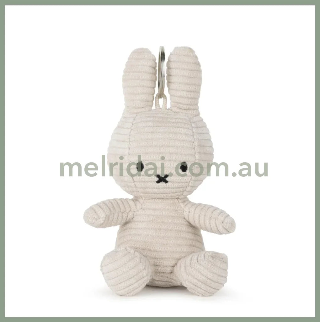MIFFY | Keychain ECO Corduroy 10cm 100% recycled PET (Lt. Stone Grey)