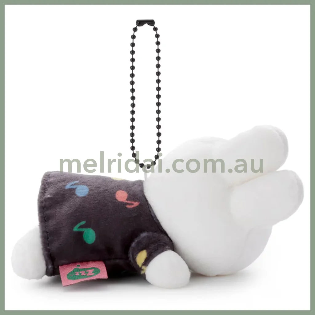 MIFFY | MIFFY & MUSIC Sleeping Friend Plush Keychain Bag Charm Mascot Holder 160×80×100mm
