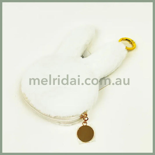 MIFFY | Teardrop Fluffy Coin Purse Mini Pouch with Carabiner 15cm x 9.5cm x 2.5cm (70th Anniversary)