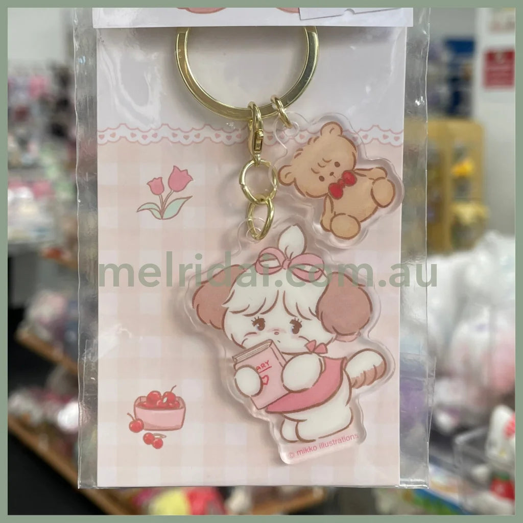 MIKKO | Arylic Keychain Keyring W70×H145×D3mm (Souffle)