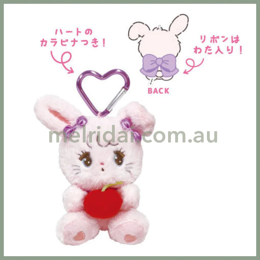 Mikko Illustrations | Mofumofu Fluffy Mascot Holder Plush Keychain with Carabiner Keychain H160×W100×D110mm (Cammy