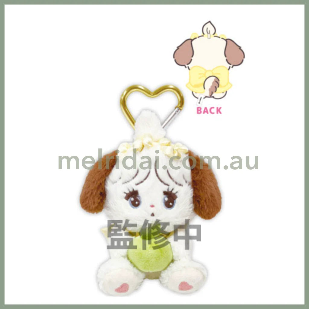Mikko Illustrations | Mofumofu Fluffy Mascot Holder Plush Keychain with Carabiner Keychain H160×W100×D110mm (Souffle
