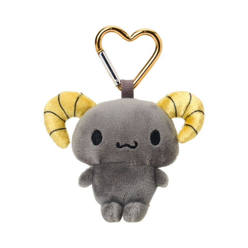 SANRIO | Lloromannic Berry Plush Mini Mascot Holder with Heart Carabiner Bag Charm 6×4×10cm