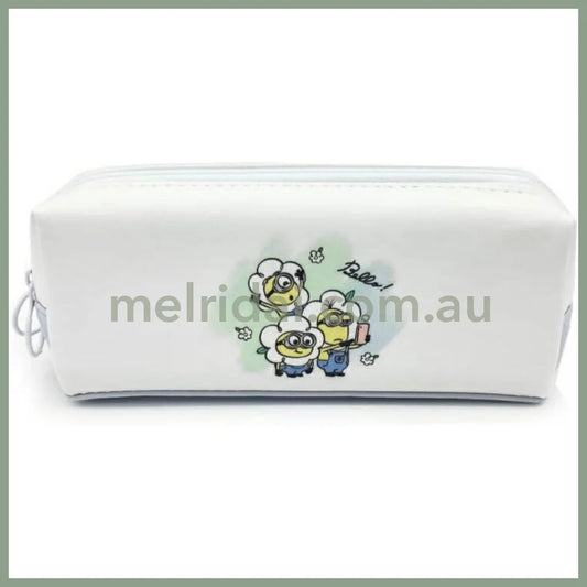 Minions | Twin Zipper Pen Case/Pen Pouch Separate Storage 70 X W185 D60Mm /