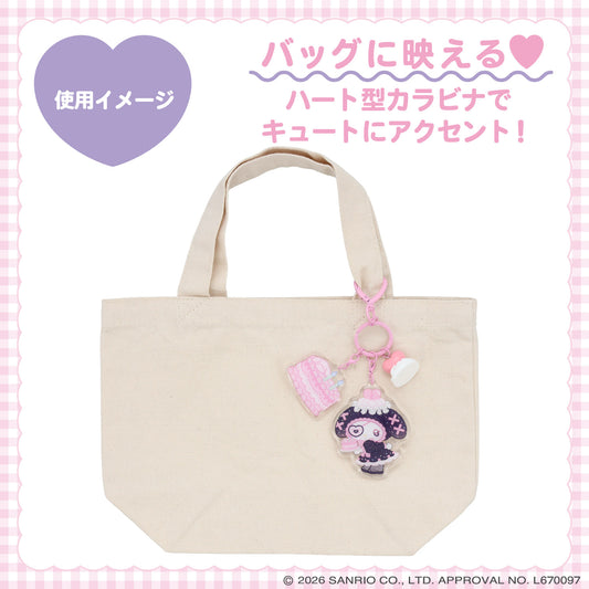 SANRIO | Kuromi Whipped Cream Charm Acrylic Keychain (Dreamy Sweets Ghost House)