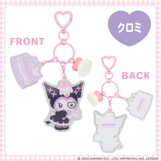 SANRIO | Kuromi Whipped Cream Charm Acrylic Keychain (Dreamy Sweets Ghost House)