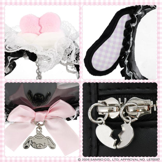 SANRIO | Sugarbunnies Kurousa Multi Pouch 142×183×55mm (Dreamy Sweets Ghost House)