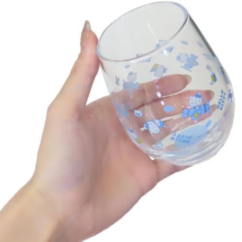 【Made In Japan】Sanrio | Hello Kitty Glass Cup/Tumbler Round Φ75×H100Mm