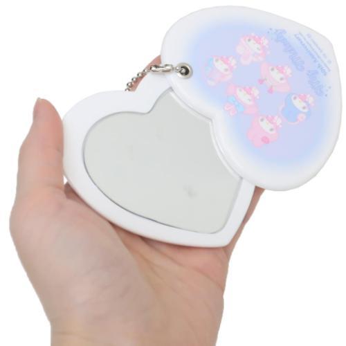 SANRIO | Heart-shaped Mirror Keychain 80×75×7mm (My Melody 50th Anniversary)