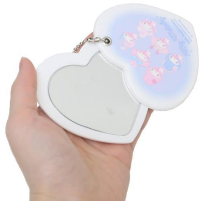 SANRIO | Heart-shaped Mirror Keychain 80×75×7mm (My Melody 50th Anniversary)