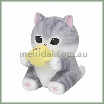 MOFUSAND | Baby Dinosaur Cat Cup Plush Toy Plush Doll 215×190×215mm (Fluffy Poncho Hoodie)