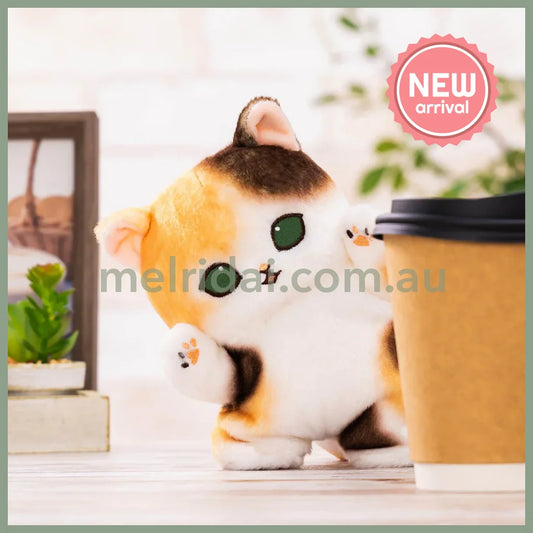 MOFUSAND | Calico Standing Plush Toy Plush Doll 175×120×100mm (Hyokkori! Tachimasu Nyan)