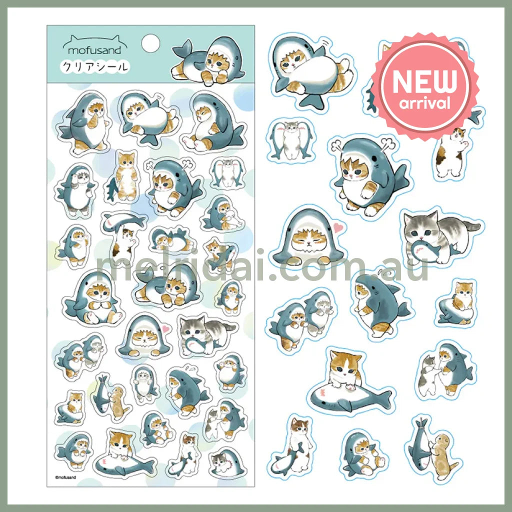 Mofusand | Cat Clear Seal Sticker 90×175mm (011)
