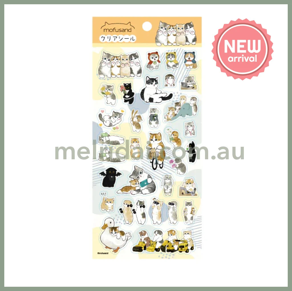 Mofusand | Cat Clear Seal Sticker 90×175mm (086)