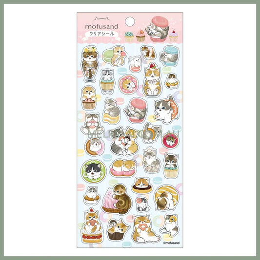 Mofusand | Cat Clear Seal Sticker 90×175mm (2469)