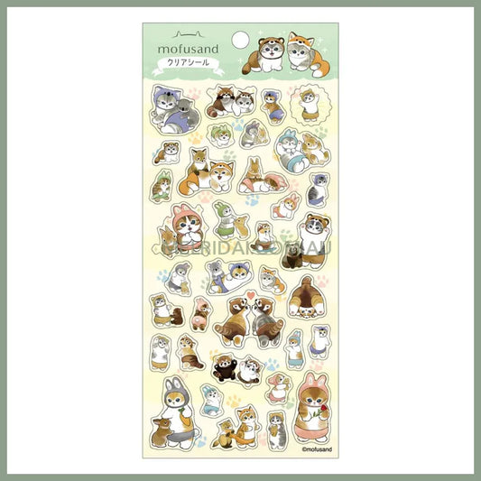 Mofusand | Cat Clear Seal Sticker 90×175mm (476)