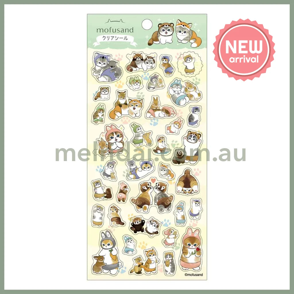 Mofusand | Cat Clear Seal Sticker 90×175mm (476)