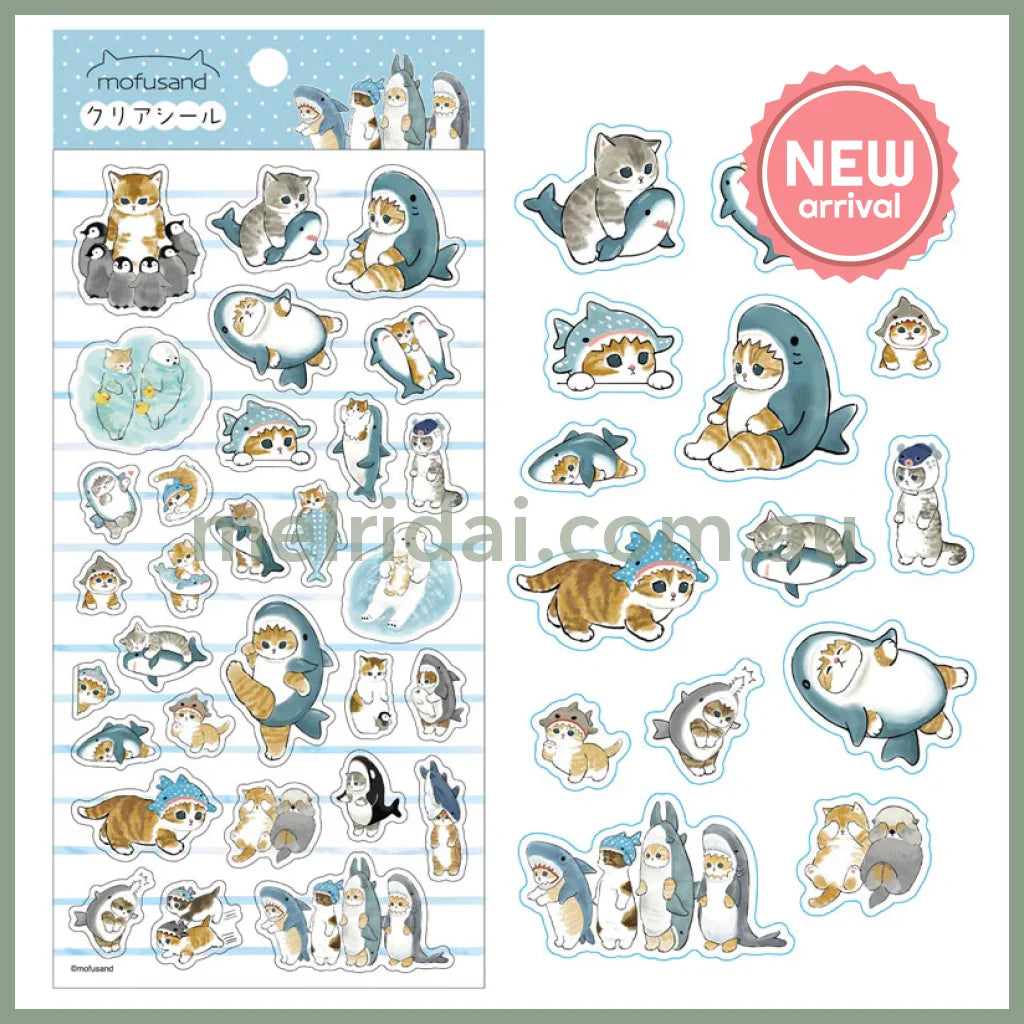 Mofusand | Cat Clear Seal Sticker 90×175mm (497)