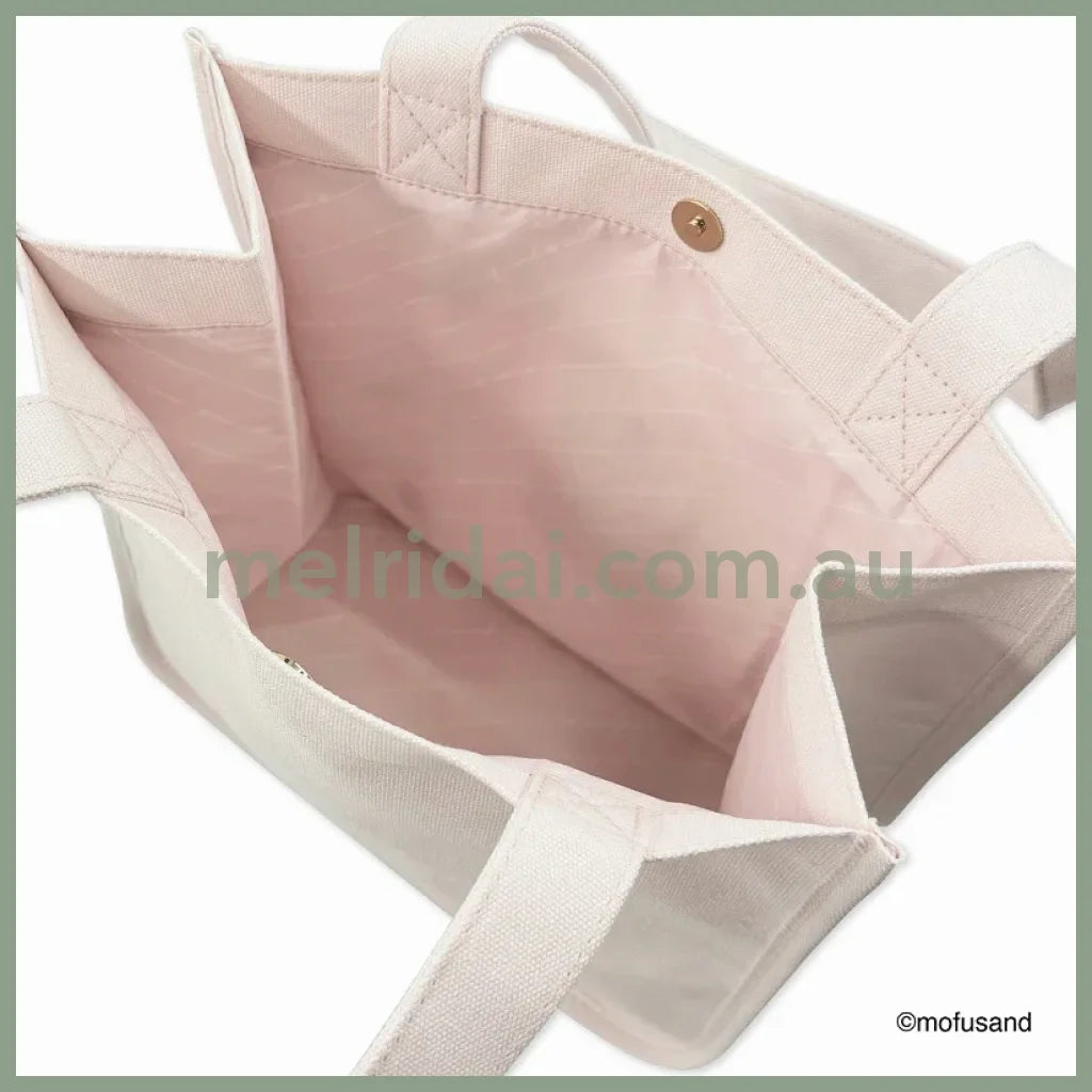 Mofusand | Cat Mini Tote Bag 250×250×120Mm (Macaron Nyan Pastel Pink)