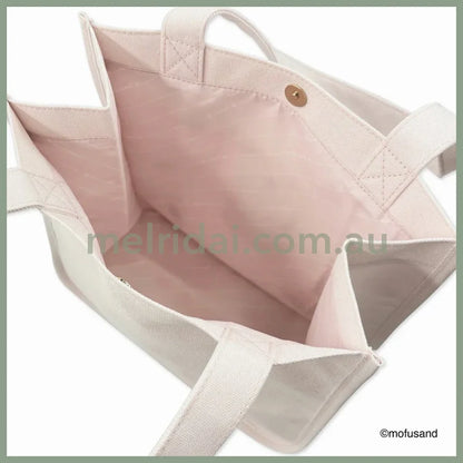 Mofusand | Cat Mini Tote Bag 250×250×120Mm (Macaron Nyan Pastel Pink)
