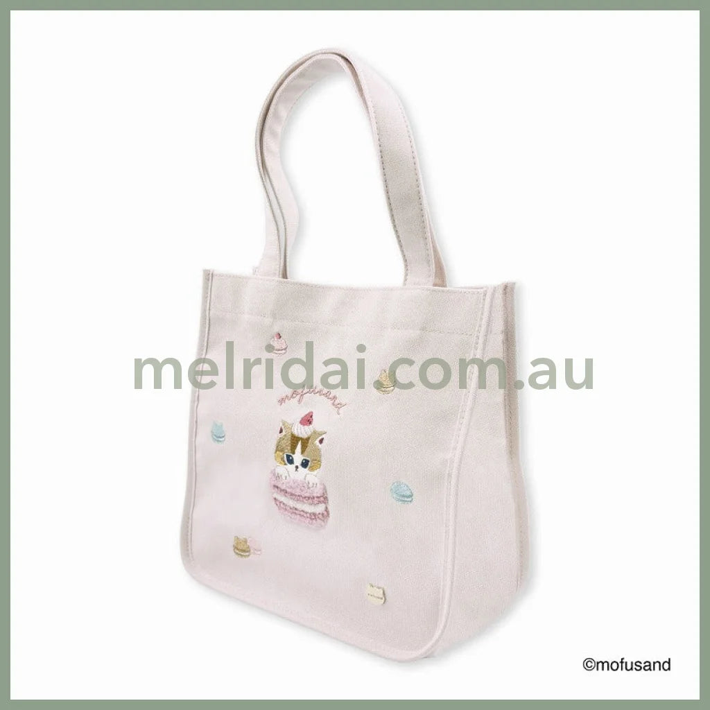 Mofusand | Cat Mini Tote Bag 250×250×120Mm (Macaron Nyan Pastel Pink)