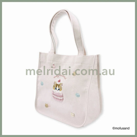 Mofusand | Cat Mini Tote Bag 250×250×120Mm (Macaron Nyan Pastel Pink)