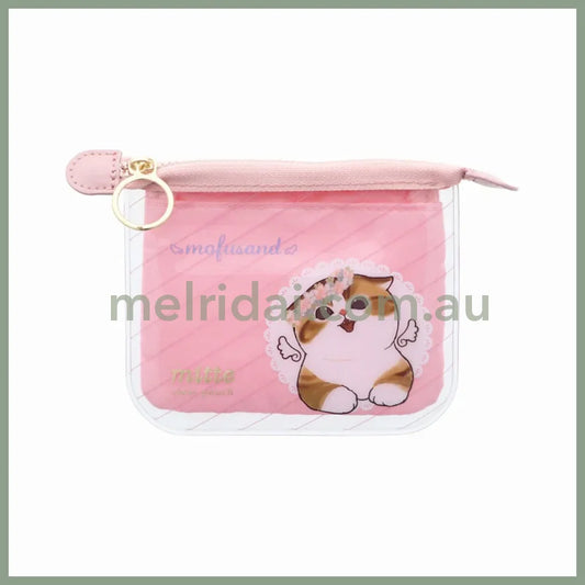 MOFUSAND | Clear Pouch Mini Flat MITTE H100×W170×D10mm (Angel Nyan)