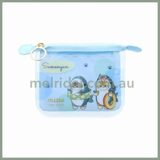 MOFUSAND | Clear Pouch Mini Flat MITTE H100×W170×D10mm (Shark)