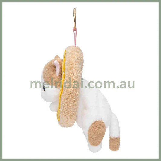 MOFUSAND | COFFEE AND DONUTS Mascot Keychain Bag Charm 130x130x160mm (Orange Cream)