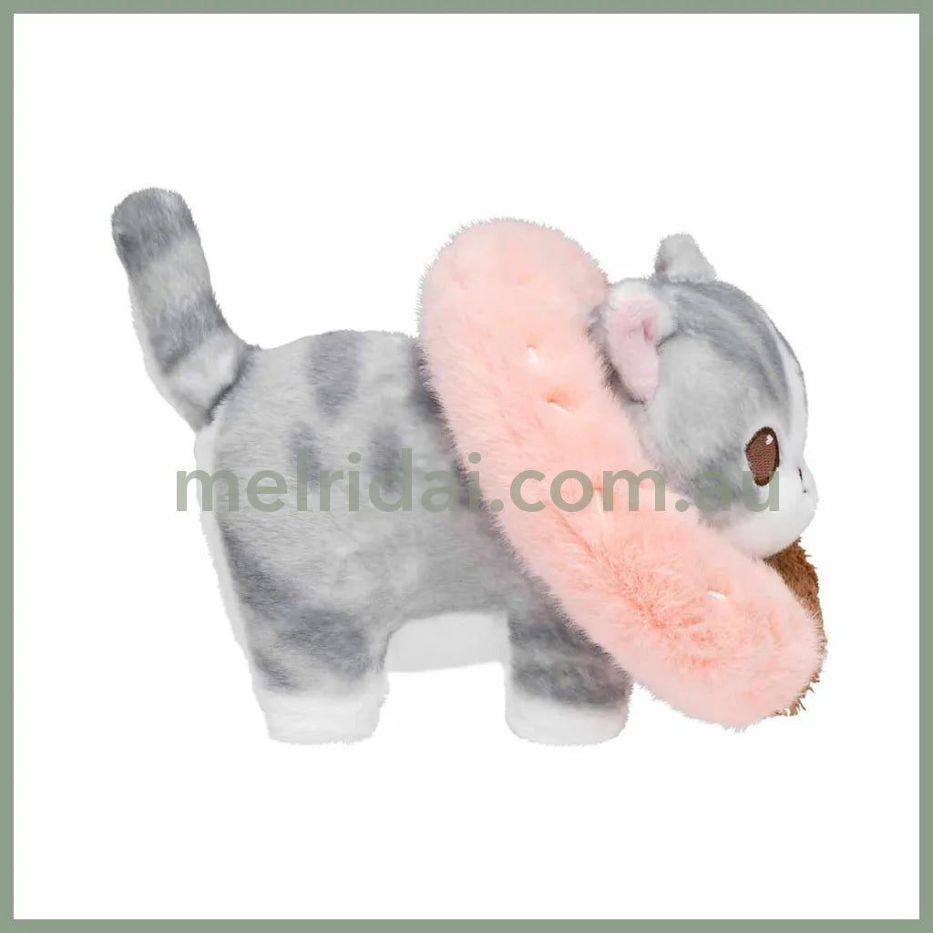 MOFUSAND | COFFEE AND DONUTS Plush Toy Plush Doll 130x130x160mm (Strawberry Chocolate)